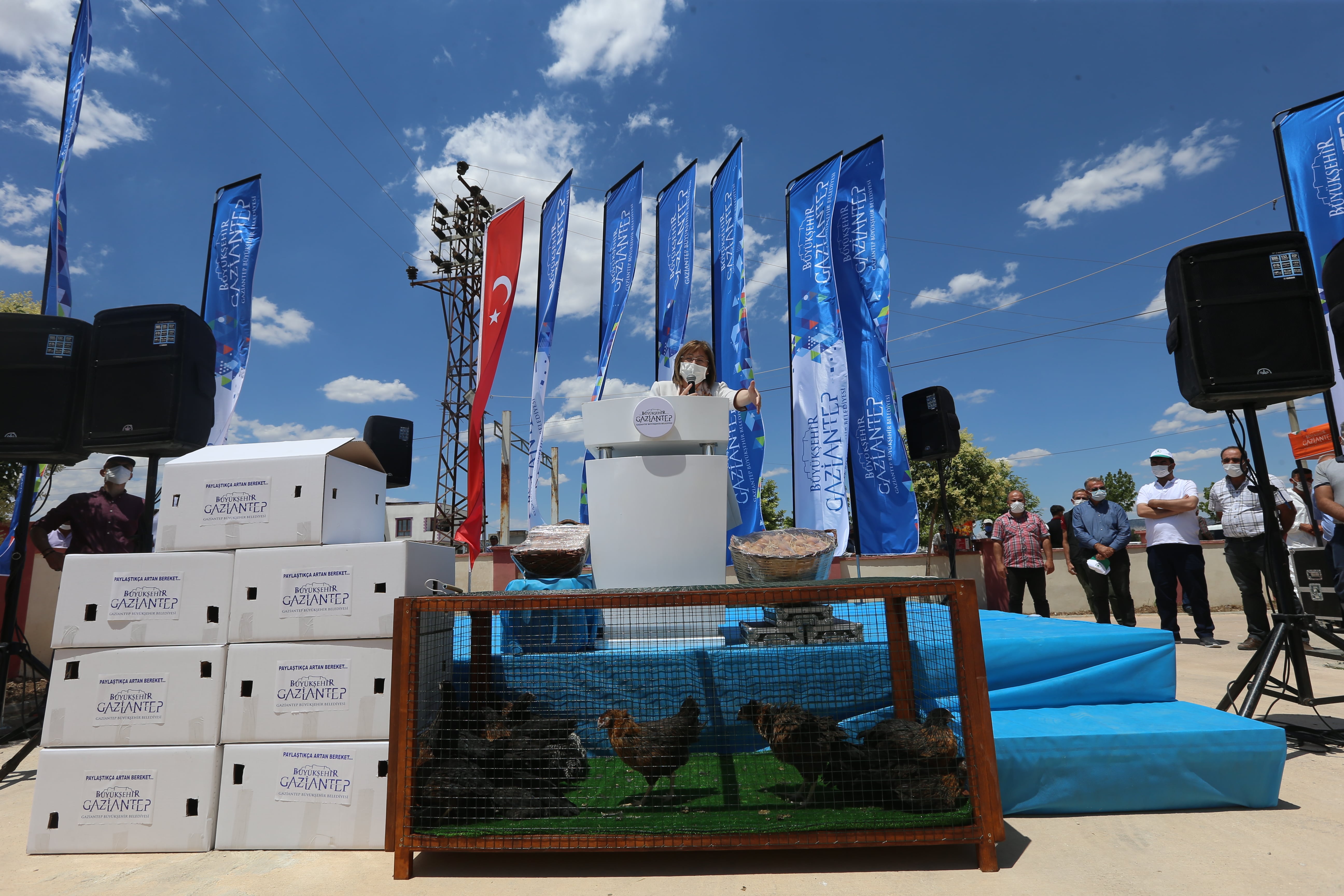 Kadın Çİftçilere Tavuk Dağıtımı 