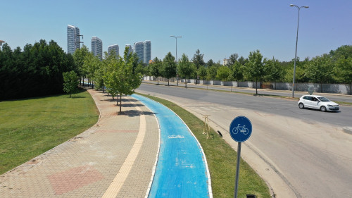 BÜYÜKŞEHİR YEŞİL ULAŞIM BİSİKLET YOLUNU 100 KM’YE ÇIKARDI